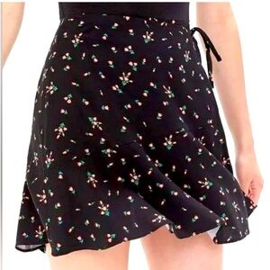 Urban Outfitters floral wrap mini skirt